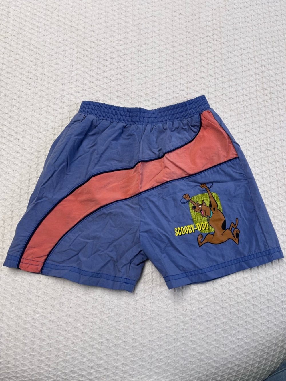 Vintage Scooby-Doo Blue & Red Retro Swim Shorts